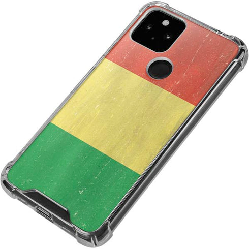 Bolivia Flag Distressed Google Pixel 5 Clear Case